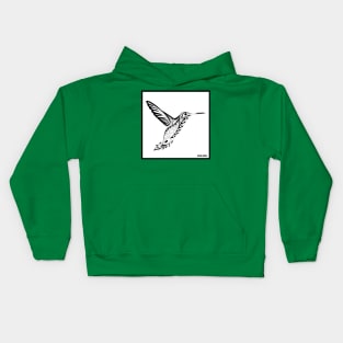 boho hummingbird colibri ecopop Kids Hoodie